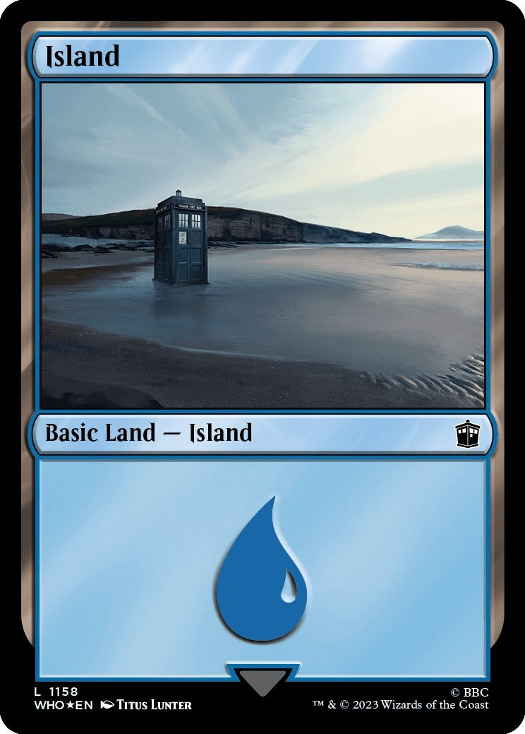 Island (1158) (Surge Foil) (1158) [WHO] - MTG Single