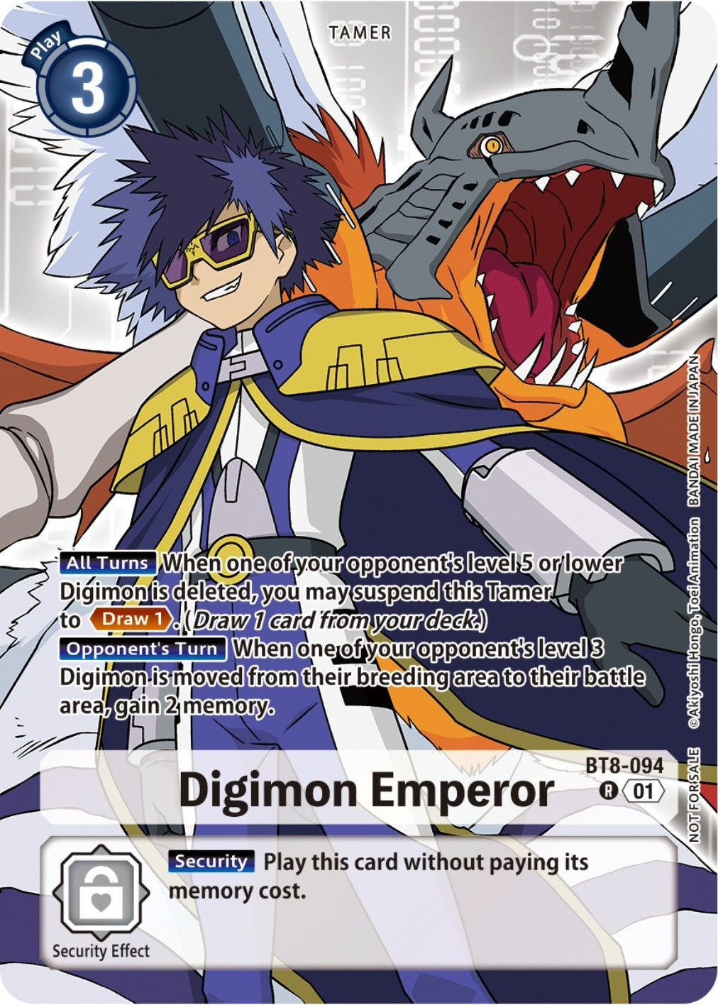 Digimon Emperor (Tamer Party Pack -The Beginning-) (8094) [BT08] - Digimon Card Game Single