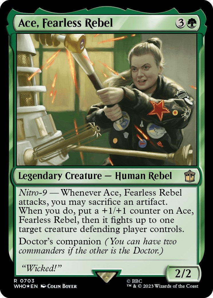 Ace Fearless Rebel (Surge Foil) (703) [WHO] - MTG Single