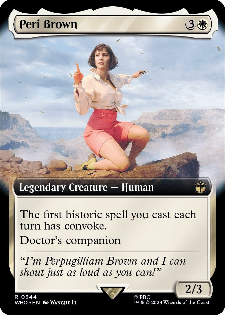 Peri Brown (Extended Art) (344) [WHO] - MTG Single