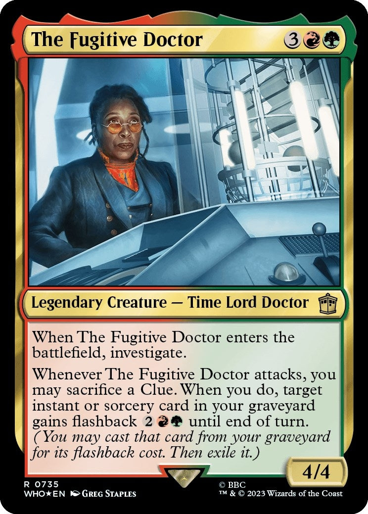 The Fugitive Doctor (Surge Foil) (735) [WHO] - MTG Single