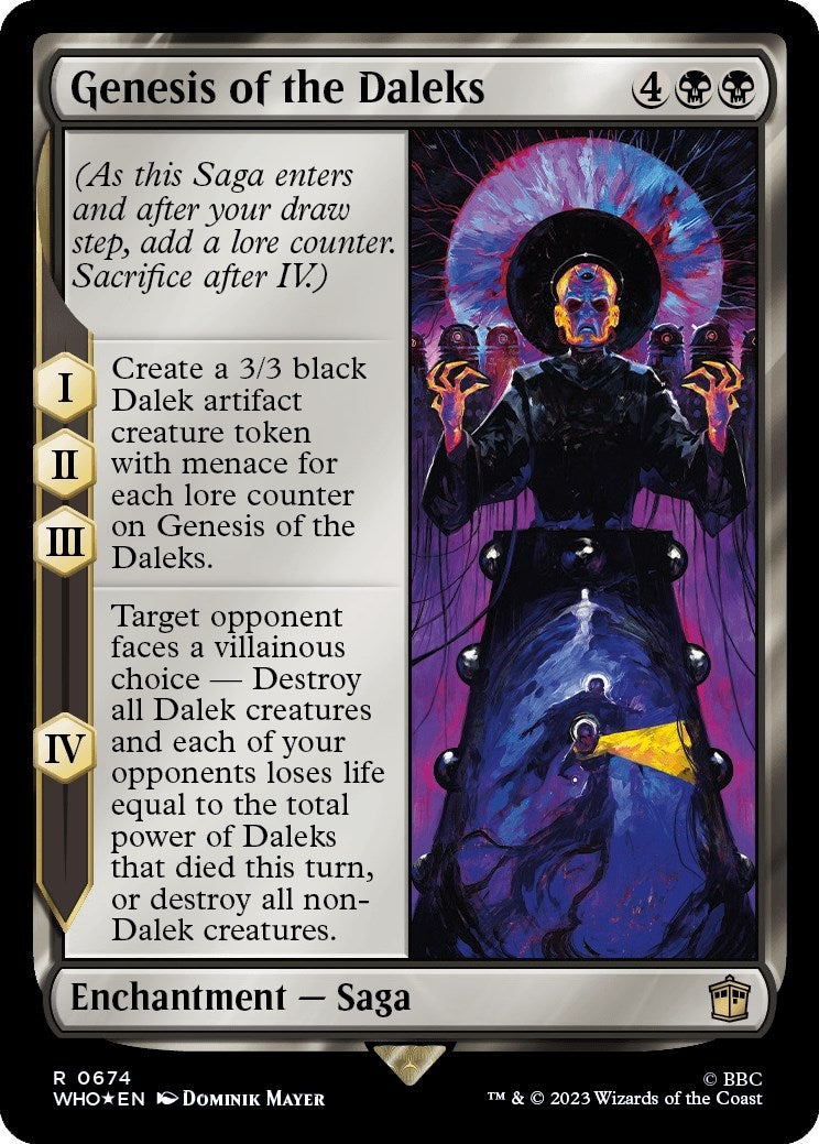 Genesis of the Daleks (Surge Foil) (674) [WHO] - MTG Single