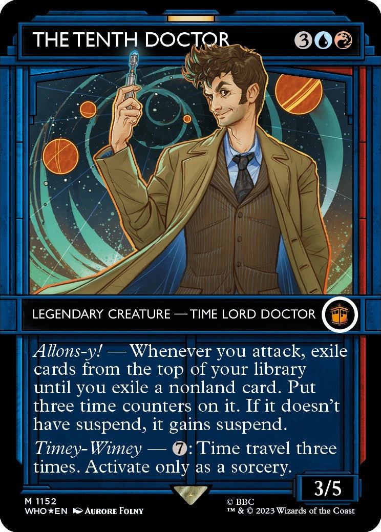 The Tenth Doctor (Showcase) (Surge Foil) (1152) [WHO] - MTG Single