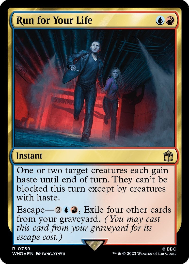 Run for Your Life (Surge Foil) (759) [WHO] - MTG Single