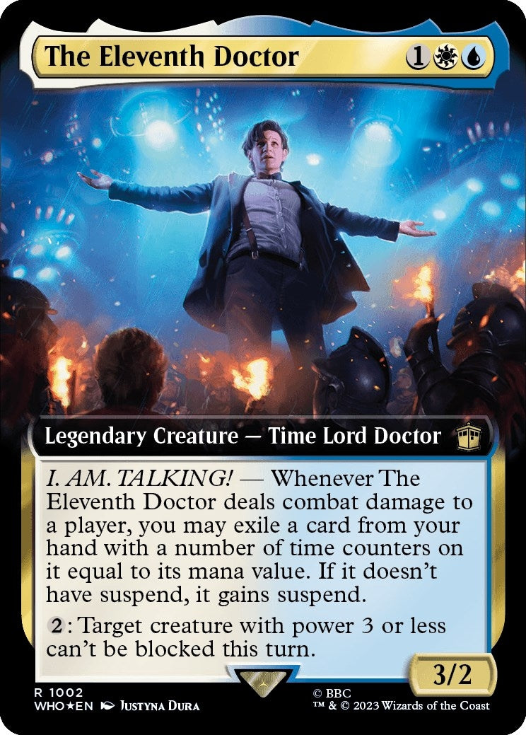 The Eleventh Doctor (Extended Art) (Surge Foil) (1002) [WHO] - MTG Single