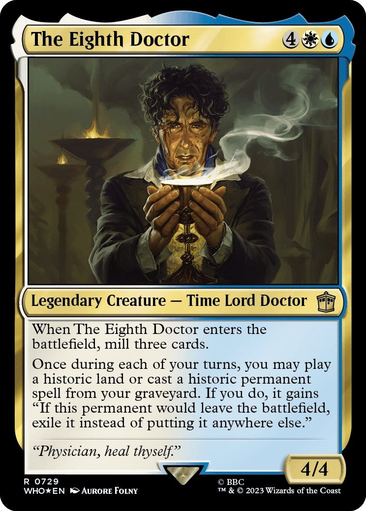 The Eighth Doctor (Surge Foil) (729) [WHO] - MTG Single