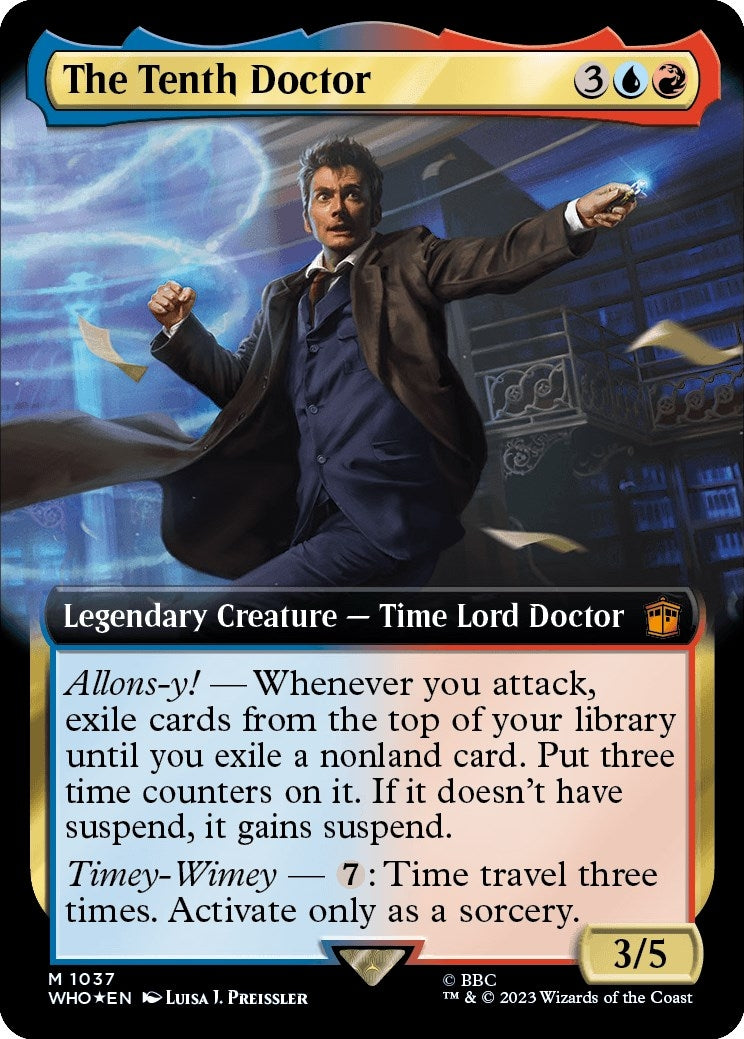 The Tenth Doctor (Extended Art) (Surge Foil) (1037) [WHO] - MTG Single