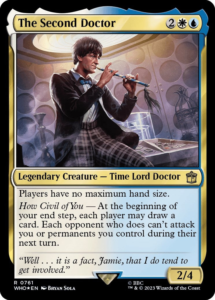 The Second Doctor (Surge Foil) (761) [WHO] - MTG Single