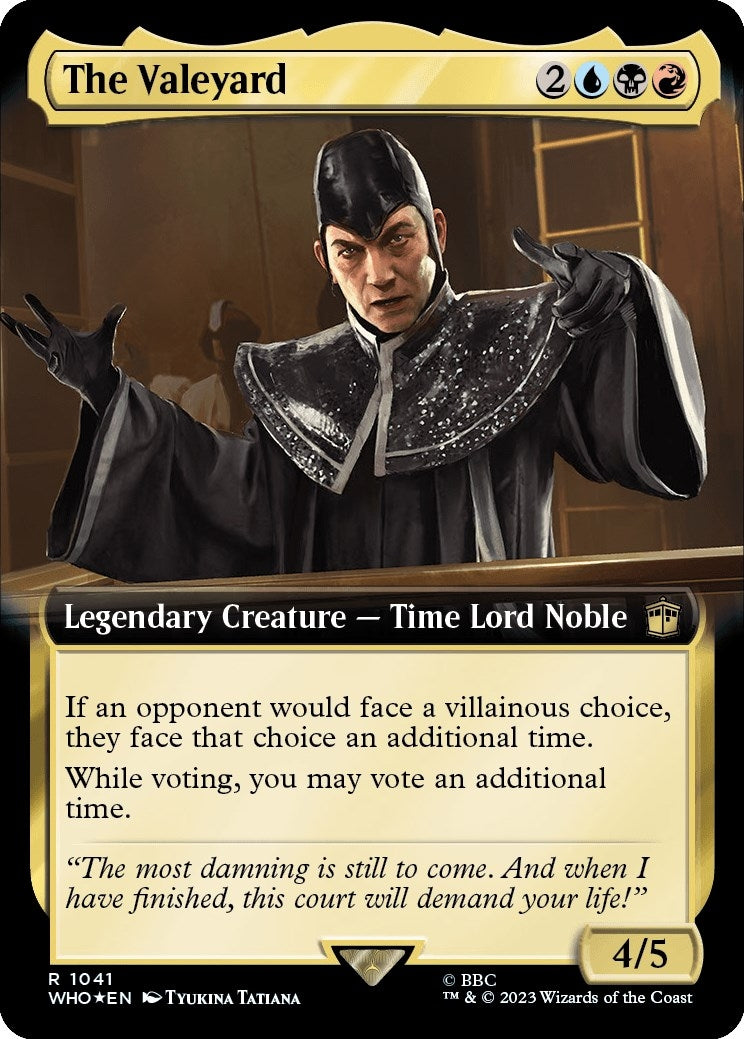 The Valeyard (Extended Art) (Surge Foil) (1041) [WHO] - MTG Single
