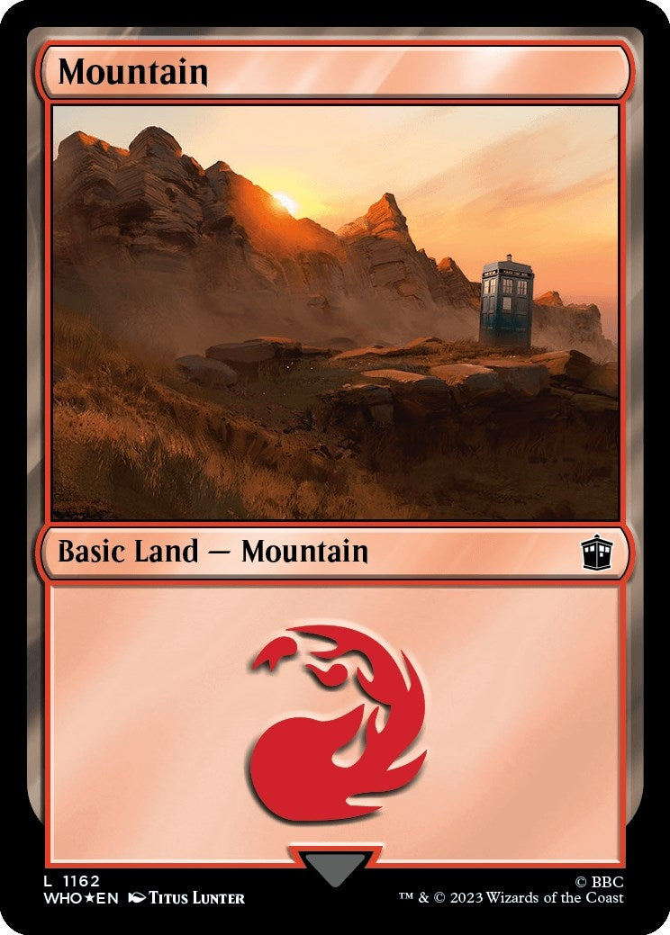 Mountain (1162) (Surge Foil) (1162) [WHO] - MTG Single