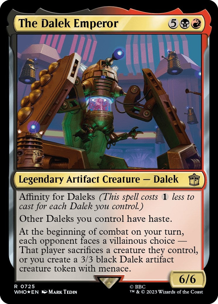 The Dalek Emperor (Surge Foil) (725) [WHO] - MTG Single