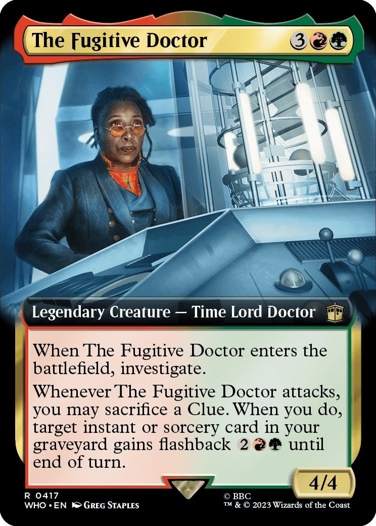 The Fugitive Doctor (Extended Art) (417) [WHO] - MTG Single