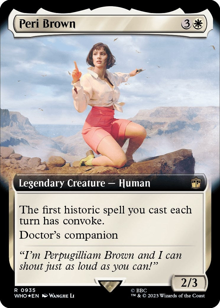Peri Brown (Extended Art) (Surge Foil) (935) [WHO] - MTG Single
