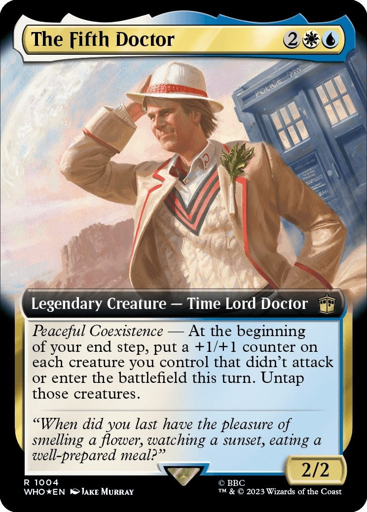 The Fifth Doctor (Extended Art) (Surge Foil) (1004) [WHO] - MTG Single