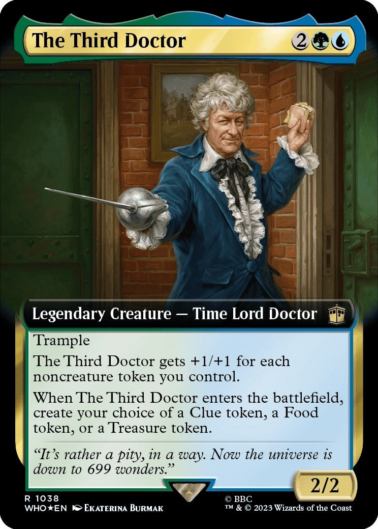 The Third Doctor (Extended Art) (Surge Foil) (1038) [WHO] - MTG Single