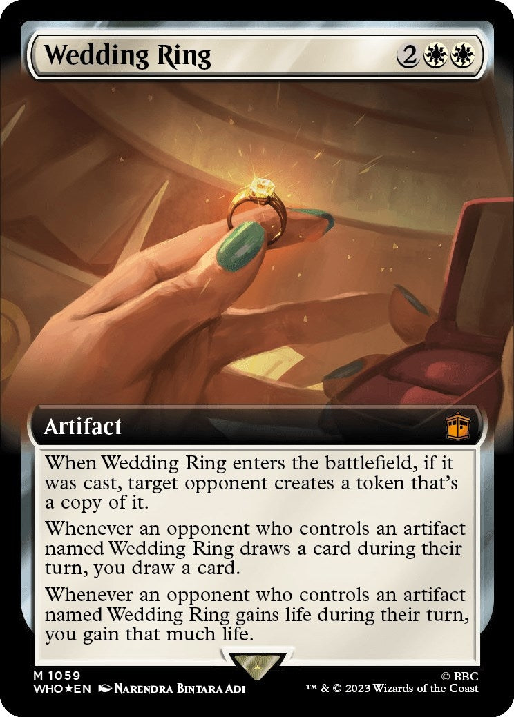 Wedding Ring (Extended Art) (Surge Foil) (1059) [WHO] - MTG Single