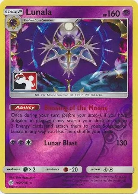 Image for Lunala (102/236) (League & Championship Cards) - Pokemon