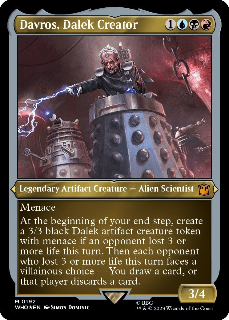 Davros Dalek Creator (Display Commander) - Thick Stock (192) [WHO] - MTG Single
