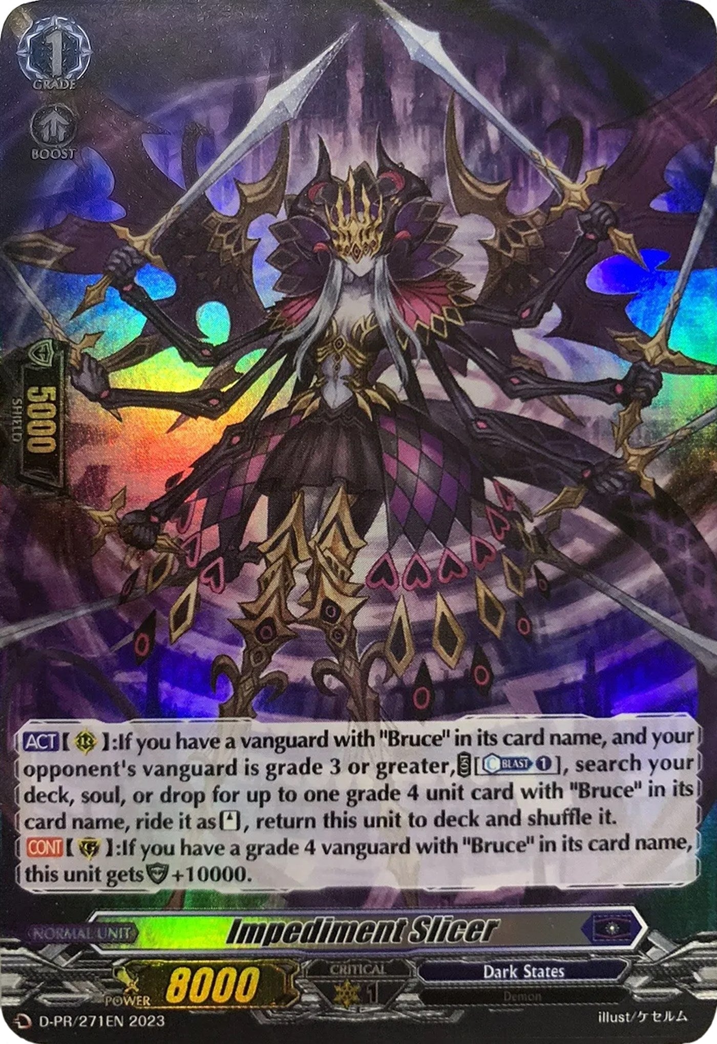 Impediment Slicer (Foil) (271) [D-PR] - Cardfight Vanguard Single