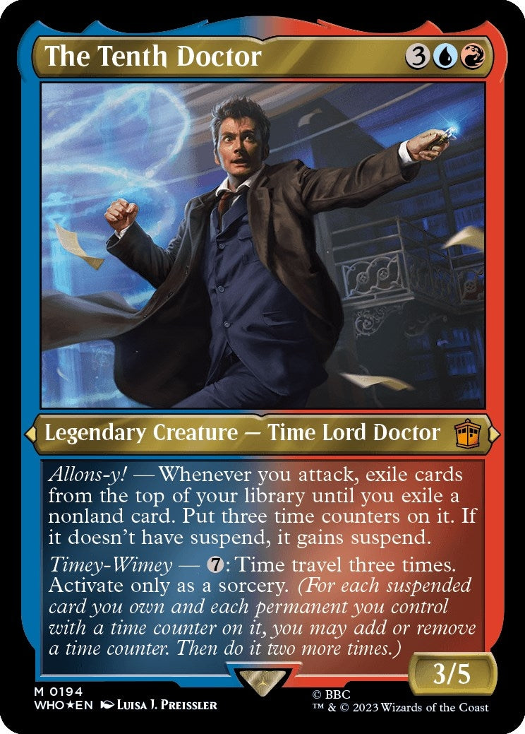 The Tenth Doctor (Display Commander) - Thick Stock (194) [WHO] - MTG Single