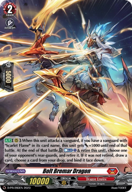 Bolt Bremar Dragon (Foil) (283) [D-PR] - Cardfight Vanguard Single