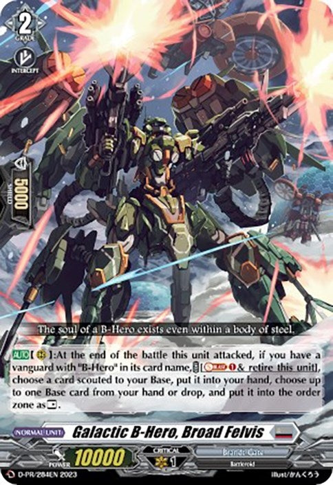 Galactic B-Hero Broad Felvis (284) [D-PR] - Cardfight Vanguard Single