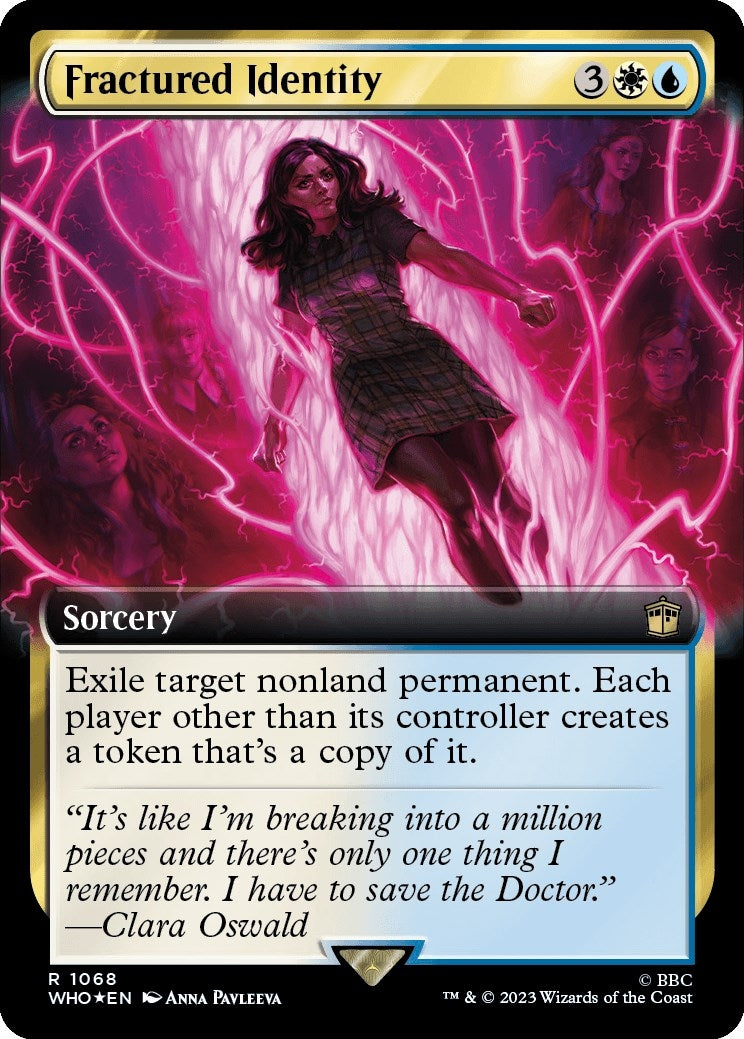 Fractured Identity (Extended Art) (Surge Foil) (1068) [WHO] - MTG Single