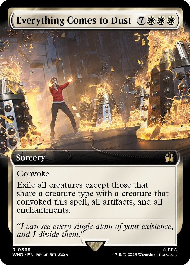 Everything Comes to Dust (Extended Art) (339) [WHO] - MTG Single
