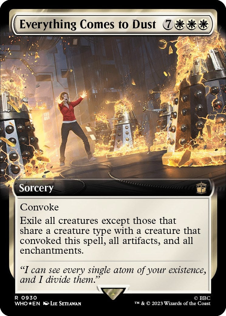Everything Comes to Dust (Extended Art) (Surge Foil) (930) [WHO] - MTG Single