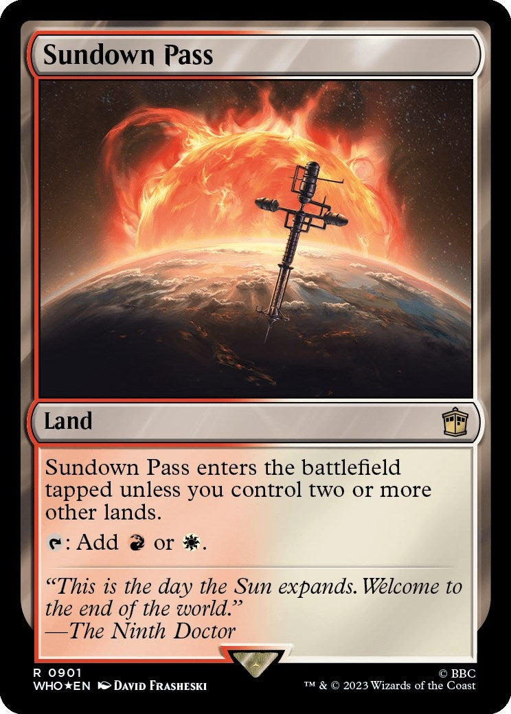 Sundown Pass (Surge Foil) (901) [WHO] - MTG Single
