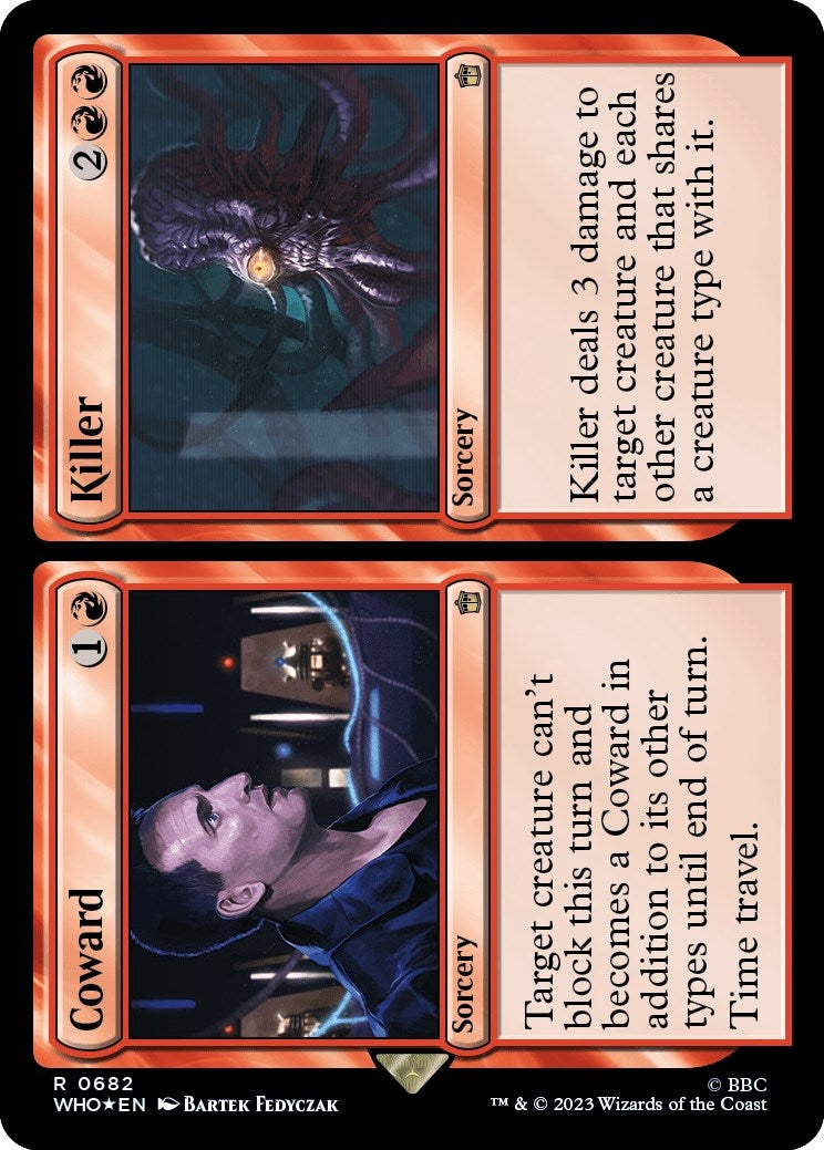 Coward // Killer (Surge Foil) (682) [WHO] - MTG Single