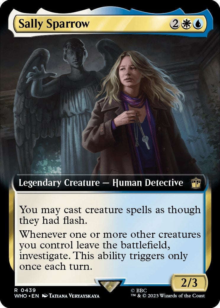 Sally Sparrow (Extended Art) (439) [WHO] - MTG Single