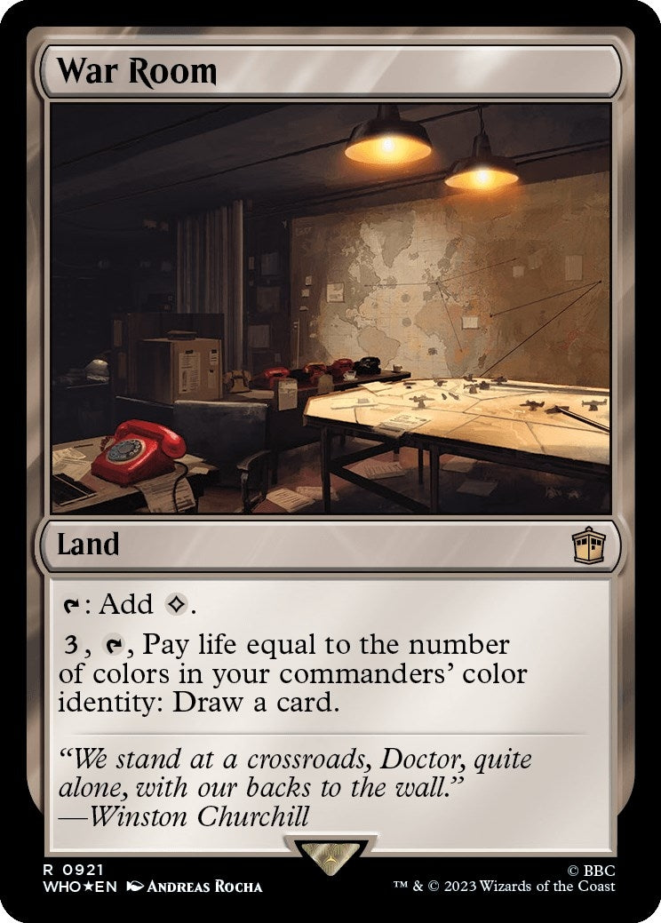 War Room (Surge Foil) (921) [WHO] - MTG Single