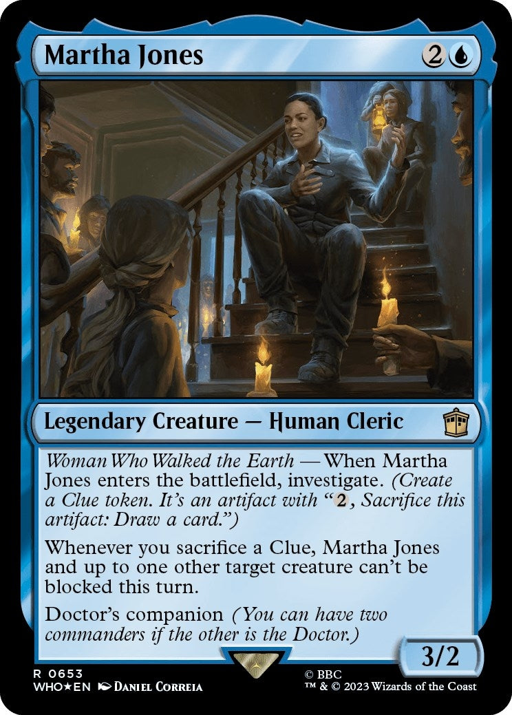 Martha Jones (Surge Foil) (653) [WHO] - MTG Single