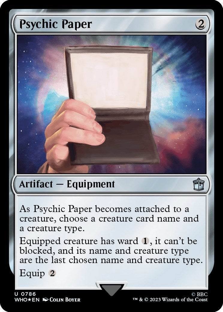 Psychic Paper (Surge Foil) (786) [WHO] - MTG Single