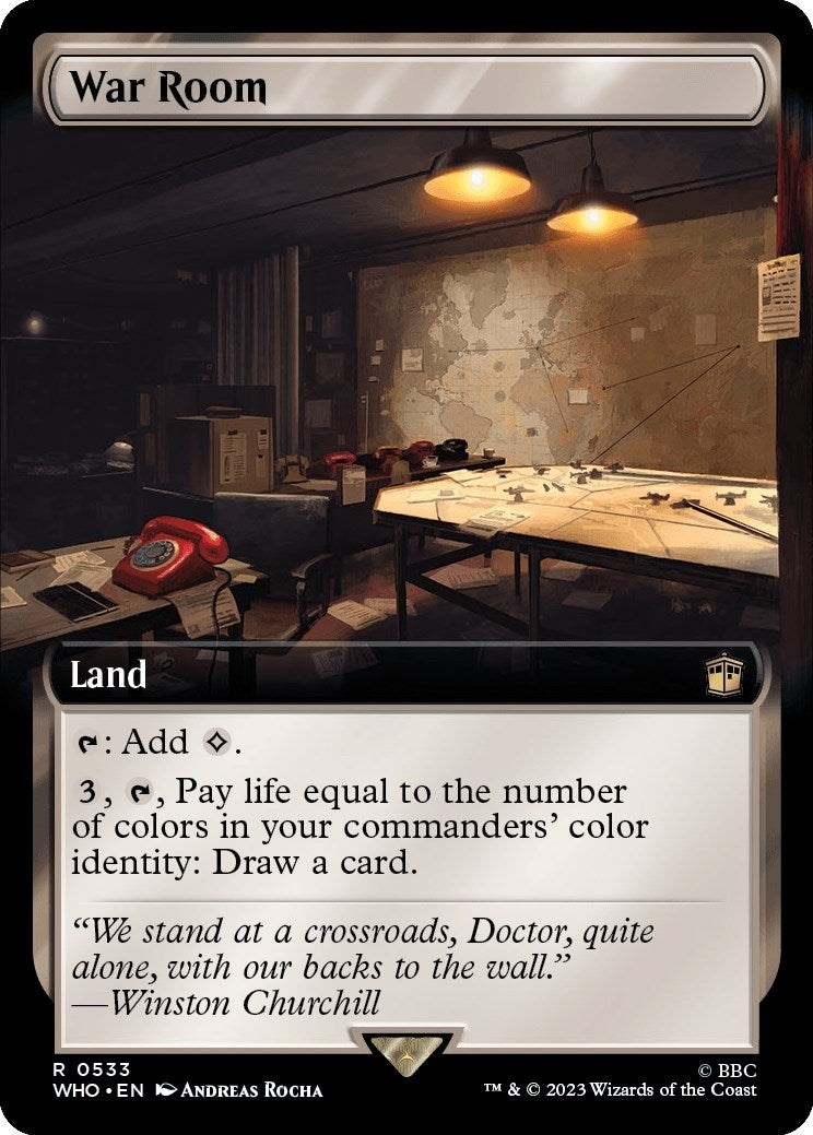 War Room (Extended Art) (533) [WHO] - MTG Single