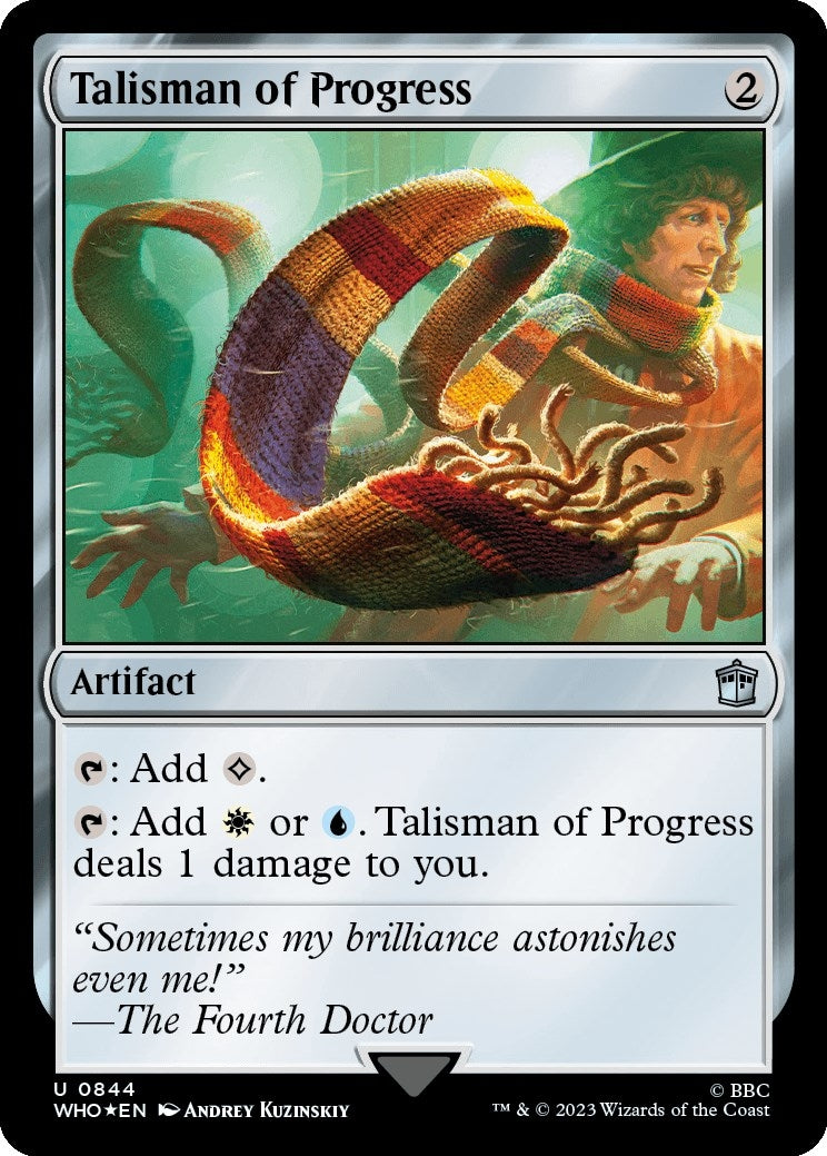 Talisman of Progress (Surge Foil) (844) [WHO] - MTG Single