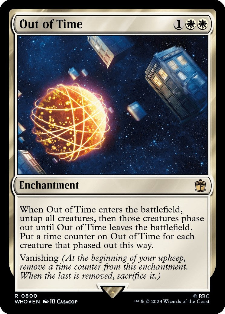 Out of Time (Surge Foil) (800) [WHO] - MTG Single