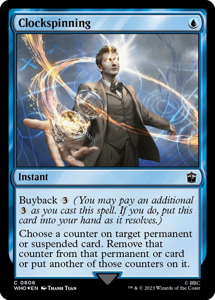 Clockspinning (Surge Foil) (806) [WHO] - MTG Single