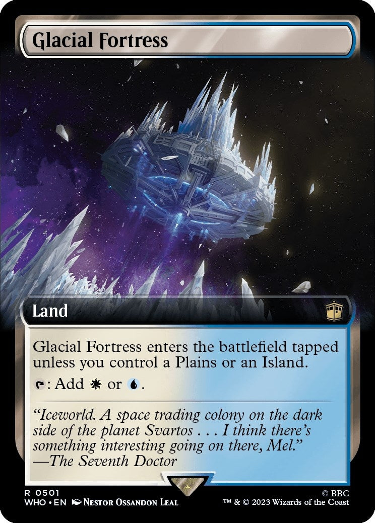 Glacial Fortress (Extended Art) (501) [WHO] - MTG Single