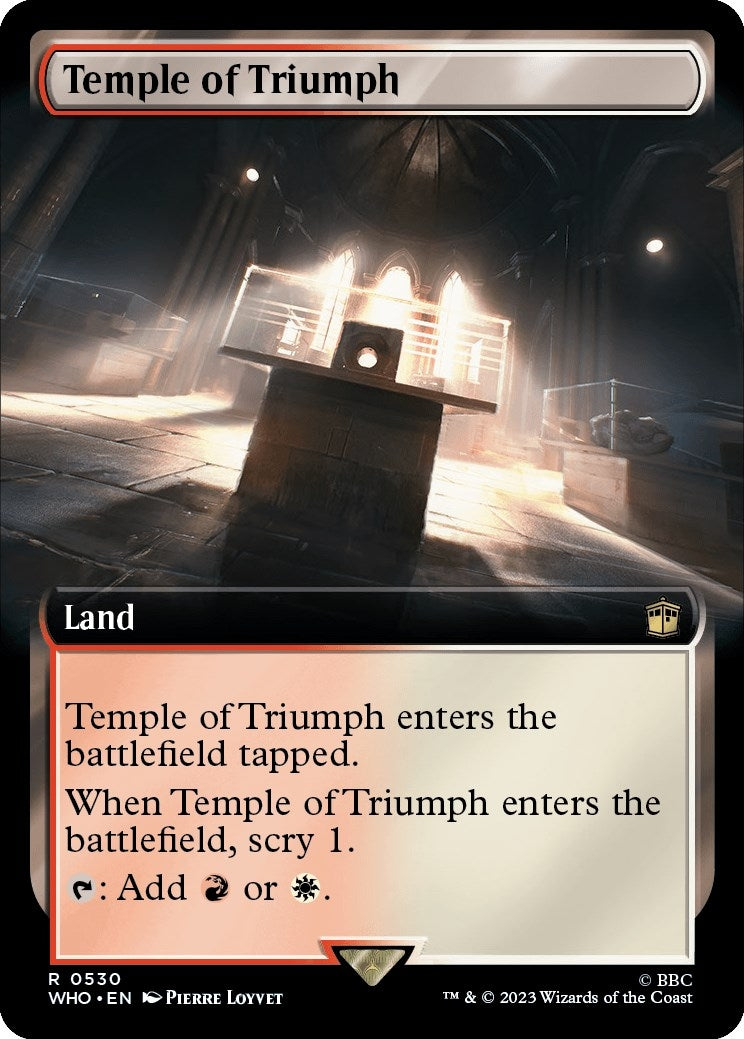 Temple of Triumph (Extended Art) (530) [WHO] - MTG Single