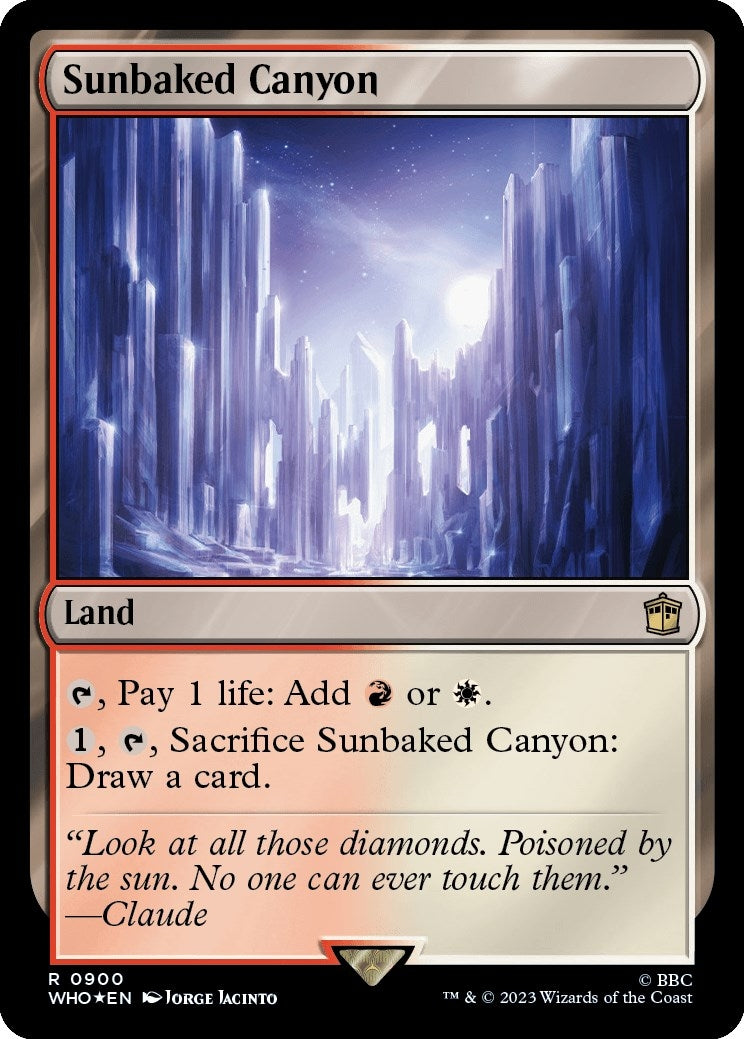 Sunbaked Canyon (Surge Foil) (900) [WHO] - MTG Single