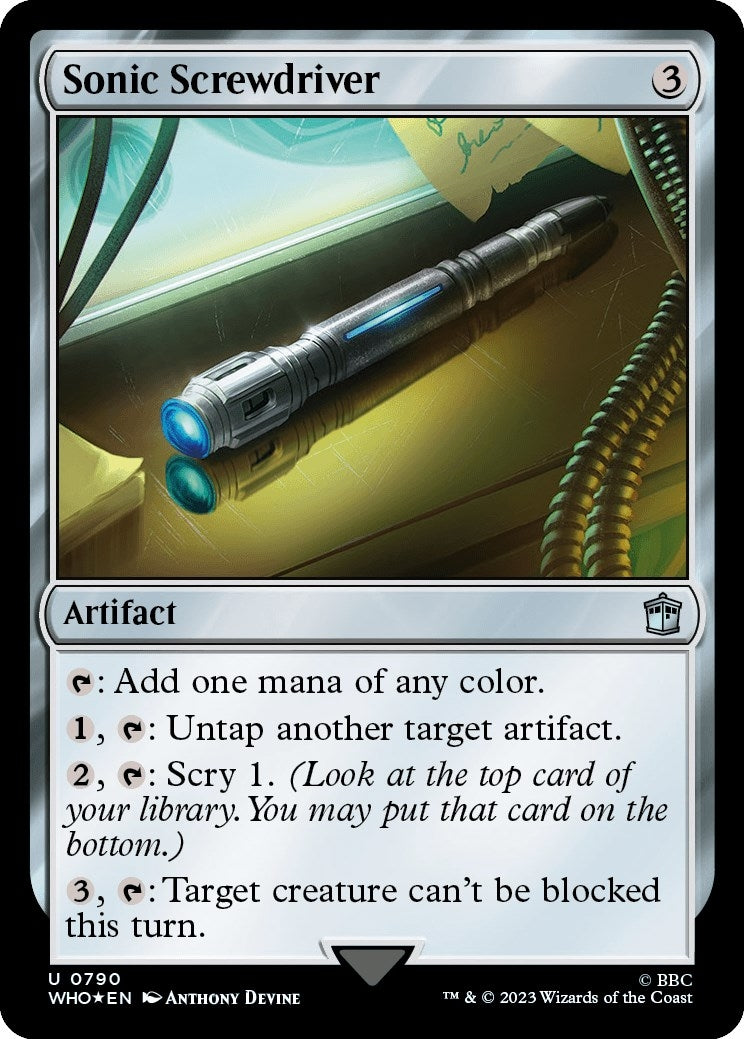 Sonic Screwdriver (0790) (Surge Foil) (790) [WHO] - MTG Single