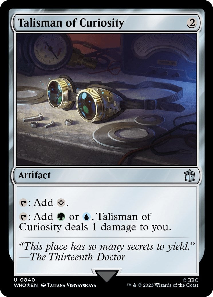 Talisman of Curiosity (Surge Foil) (840) [WHO] - MTG Single