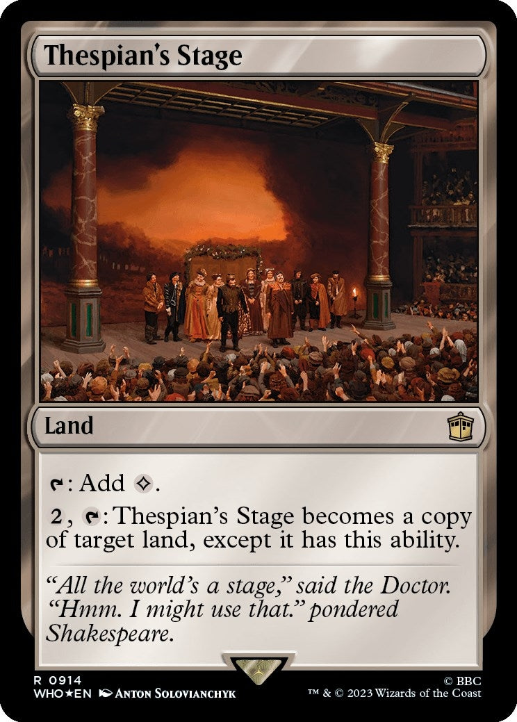 Thespian’s Stage (Surge Foil) (914) [WHO] - MTG Single