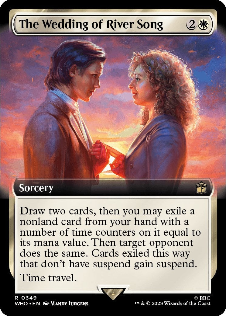 The Wedding of River Song (Extended Art) (349) [WHO] - MTG Single