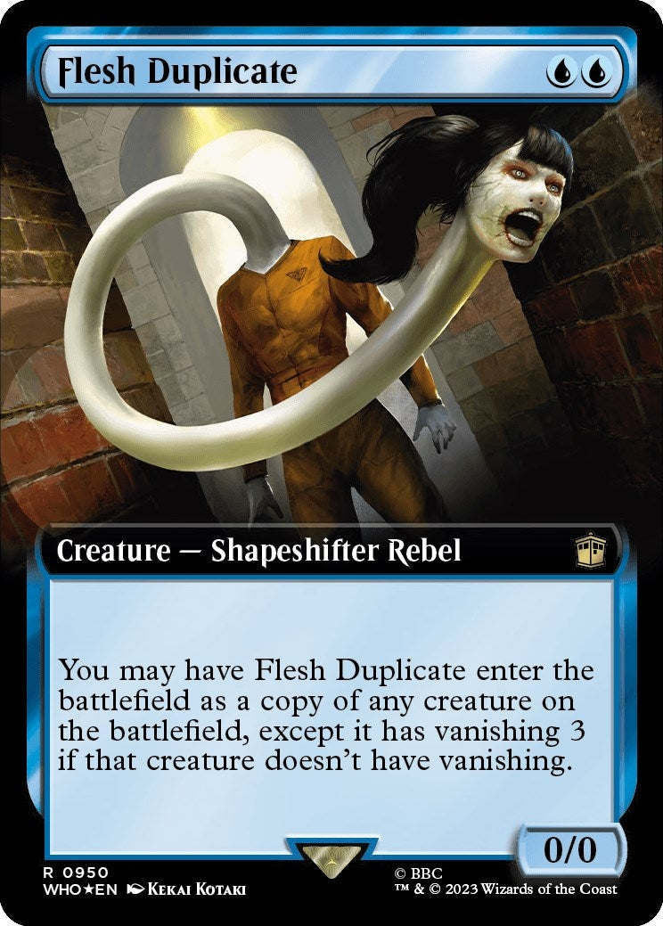 Flesh Duplicate (Extended Art) (Surge Foil) (950) [WHO] - MTG Single