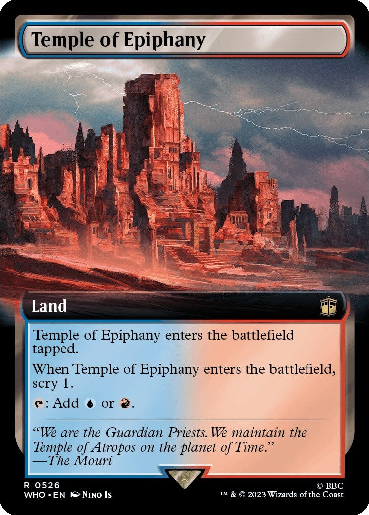 Temple of Epiphany (Extended Art) (526) [WHO] - MTG Single