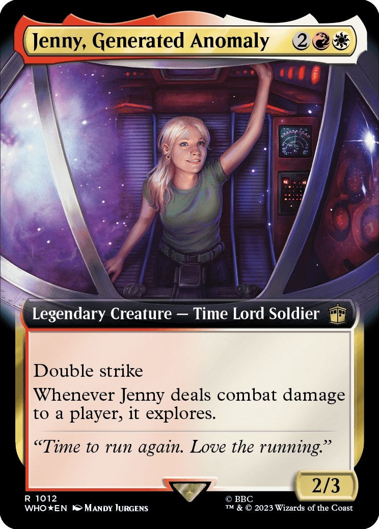 Jenny Generated Anomaly (Extended Art) (Surge Foil) (1012) [WHO] - MTG Single