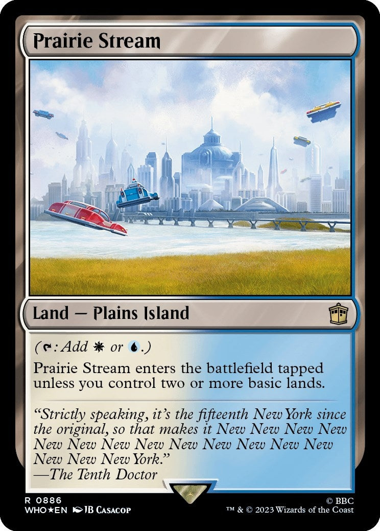 Prairie Stream (Surge Foil) (886) [WHO] - MTG Single